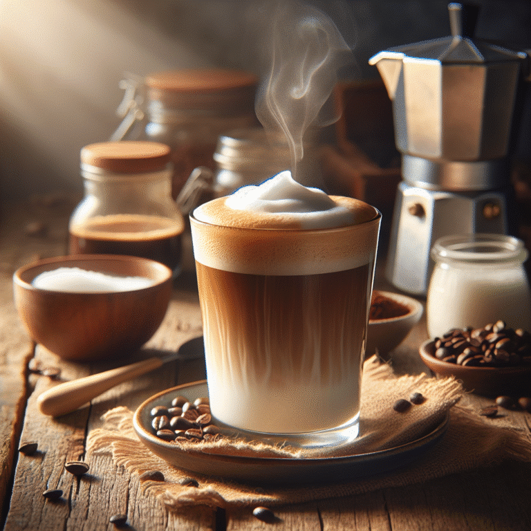 café com leite cremoso em casa