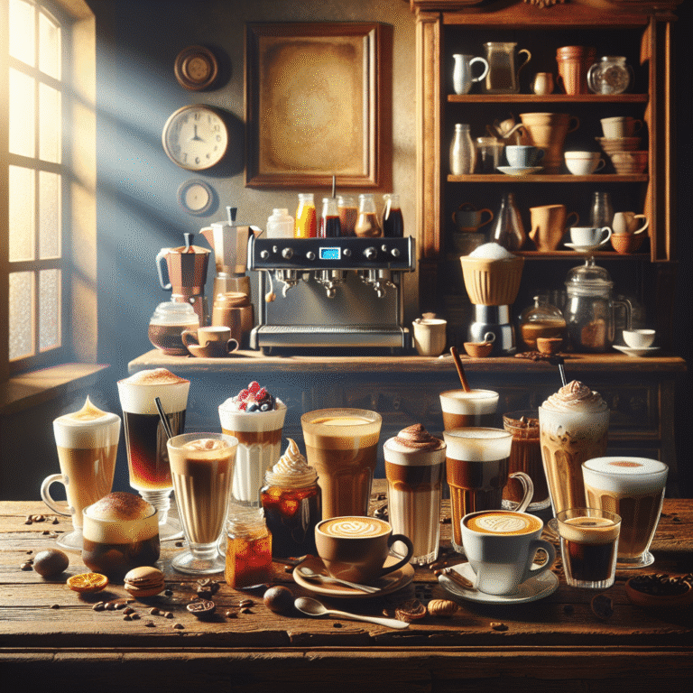 inspiração para drinks de café em casa