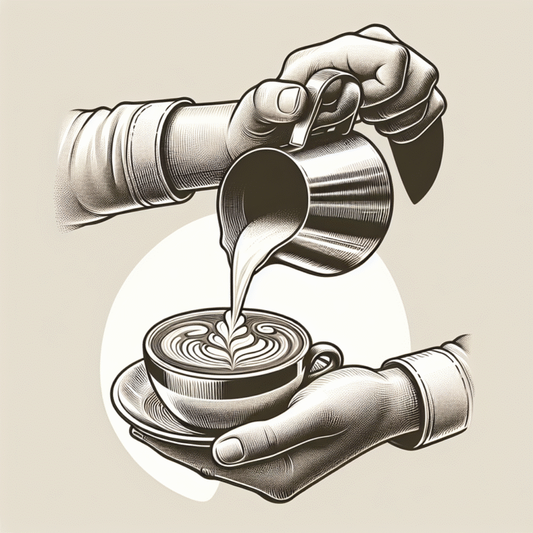 como fazer latte art iniciante: passos simples